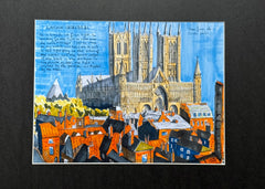 Lincoln Cathedral, Lincolnshire, England. Signed, Limited Edition Print by Andy Marshall