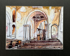 St. John's, Duxford, Cambridgeshire, England. Signed, Limited Edition Print by Andy Marshall