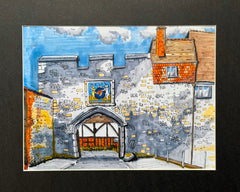 Prior's Gate, Winchester, Hampshire, England. Signed, Limited Edition Print by Andy Marshall