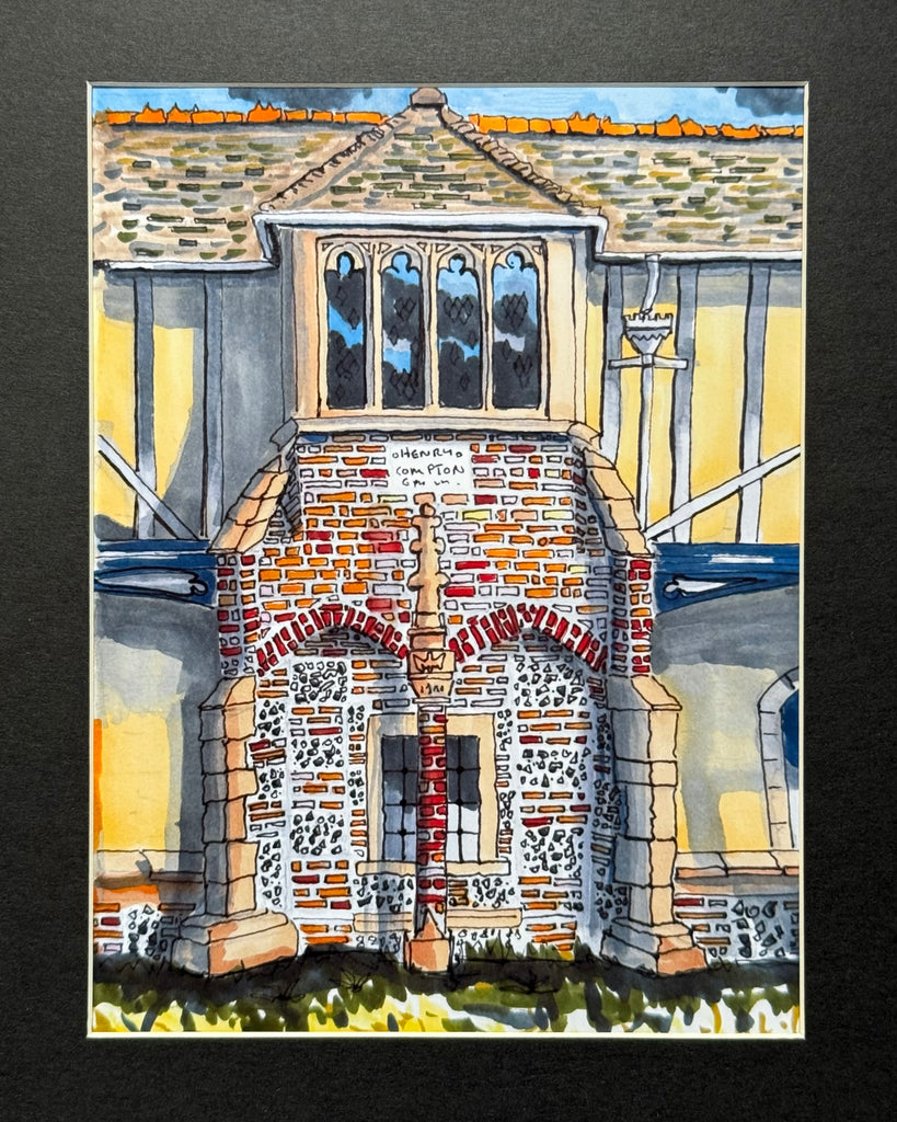 Ambulatory, Holy Cross, Winchester, England. Signed, Limited Edition Print by Andy Marshall