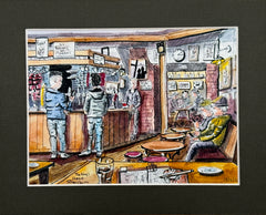 The Nag's Head, Shrewsbury, England. Signed, Limited Edition Print by Andy Marshall