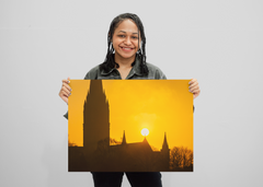 Salisbury Cathedral Silhouette Digital Print Large