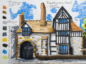 Ashfield Hall, Much Wenlock, Shropshire, England. Signed, Limited Edition Print by Andy Marshall