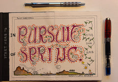 Andy Marshall's 'In Pursuit of Spring' Original Sketch Book