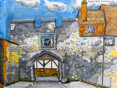 Prior's Gate, Winchester, Hampshire, England. Signed, Limited Edition Print by Andy Marshall