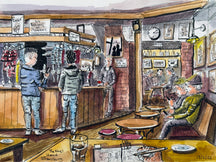 The Nag's Head, Shrewsbury, England. Signed, Limited Edition Print by Andy Marshall